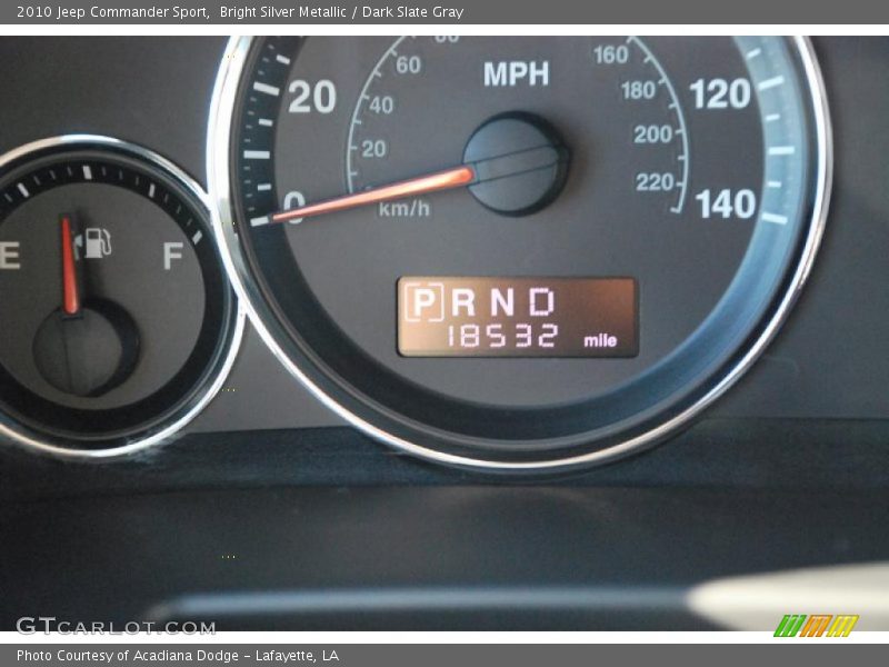 Bright Silver Metallic / Dark Slate Gray 2010 Jeep Commander Sport