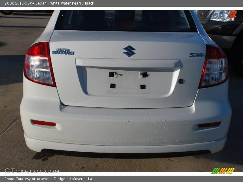 White Water Pearl / Black 2008 Suzuki SX4 Sedan