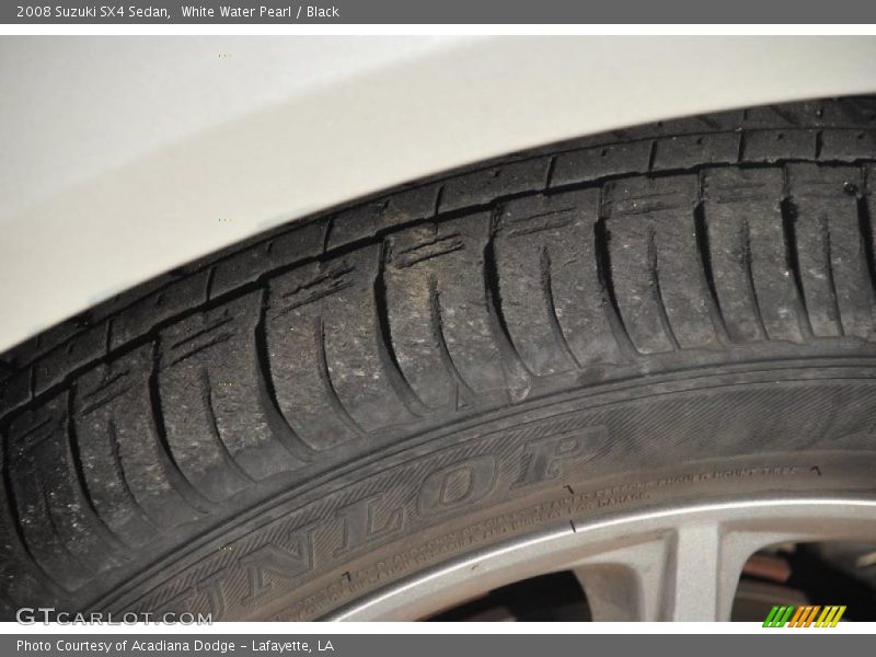 White Water Pearl / Black 2008 Suzuki SX4 Sedan