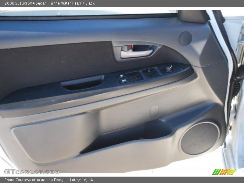 White Water Pearl / Black 2008 Suzuki SX4 Sedan
