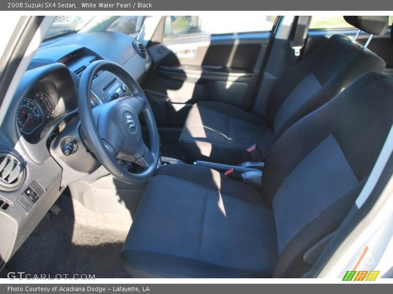 White Water Pearl / Black 2008 Suzuki SX4 Sedan