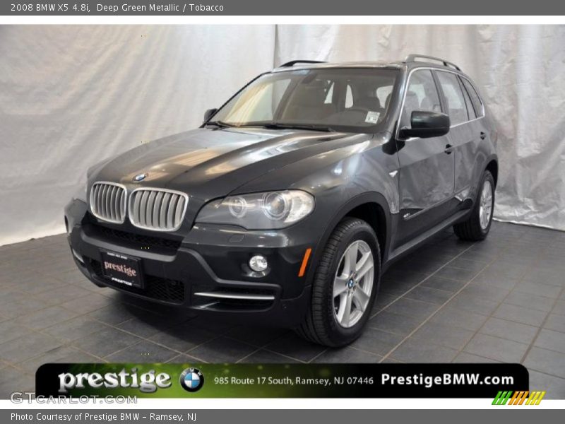 Deep Green Metallic / Tobacco 2008 BMW X5 4.8i