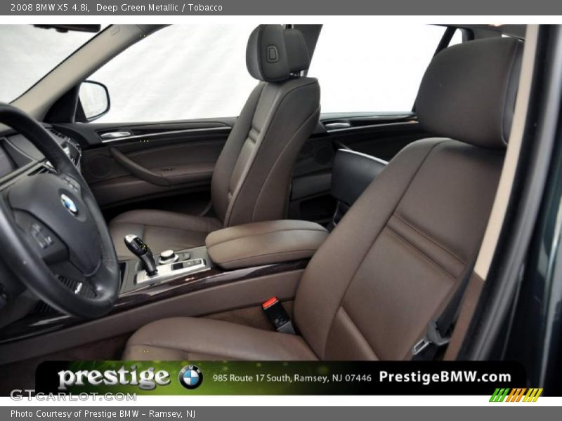 Deep Green Metallic / Tobacco 2008 BMW X5 4.8i