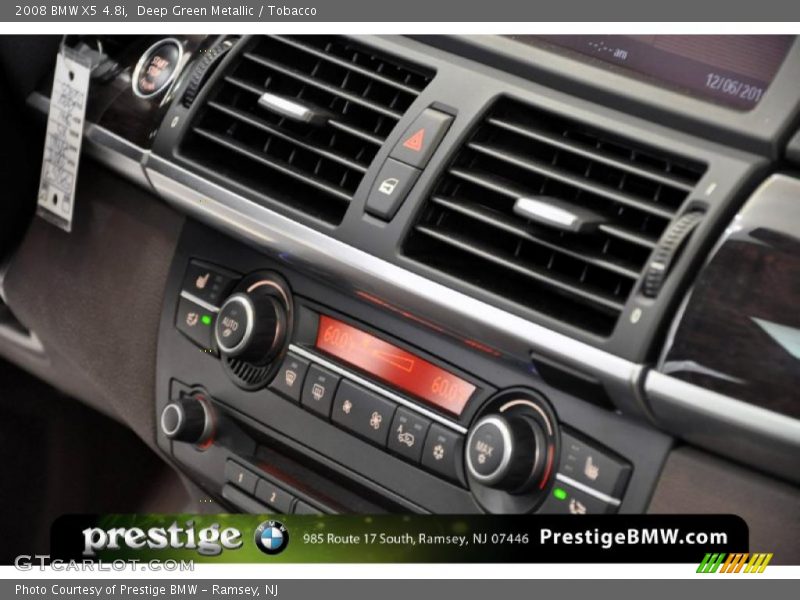 Deep Green Metallic / Tobacco 2008 BMW X5 4.8i