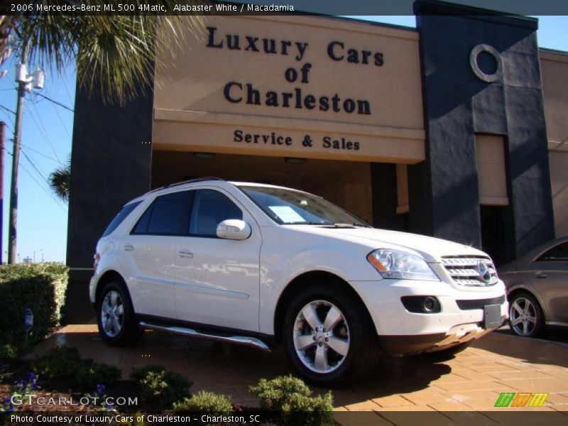 Alabaster White / Macadamia 2006 Mercedes-Benz ML 500 4Matic