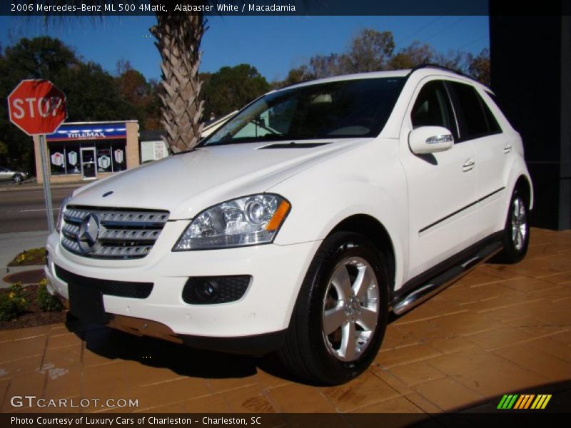 Alabaster White / Macadamia 2006 Mercedes-Benz ML 500 4Matic