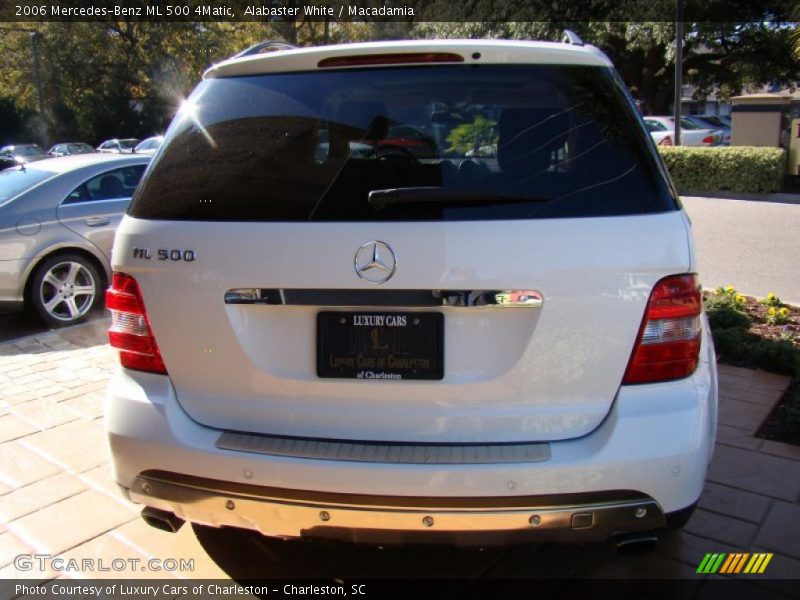 Alabaster White / Macadamia 2006 Mercedes-Benz ML 500 4Matic