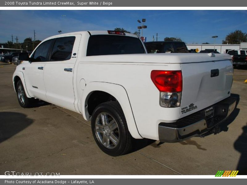Super White / Beige 2008 Toyota Tundra Limited CrewMax