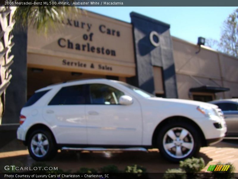 Alabaster White / Macadamia 2006 Mercedes-Benz ML 500 4Matic