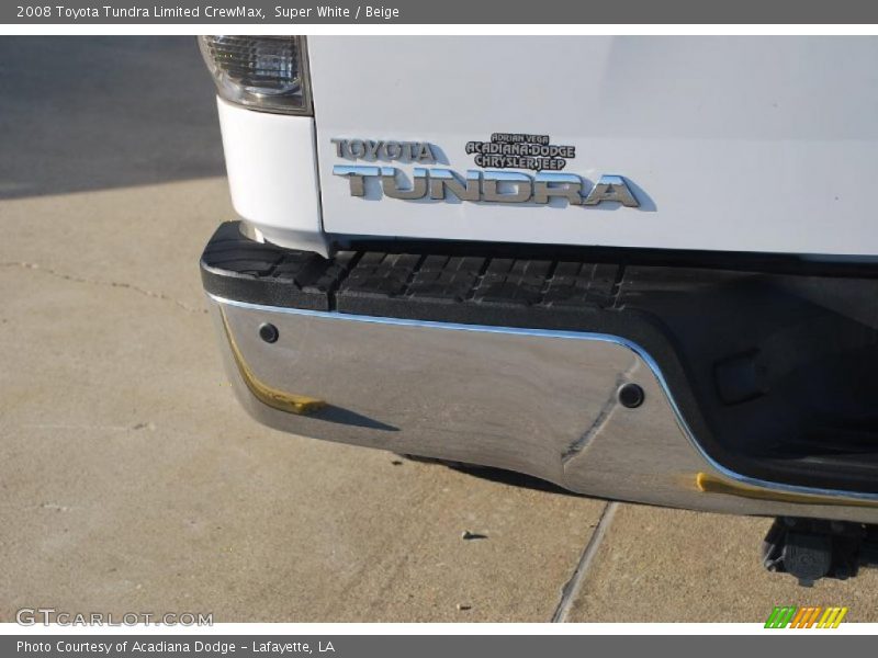 Super White / Beige 2008 Toyota Tundra Limited CrewMax