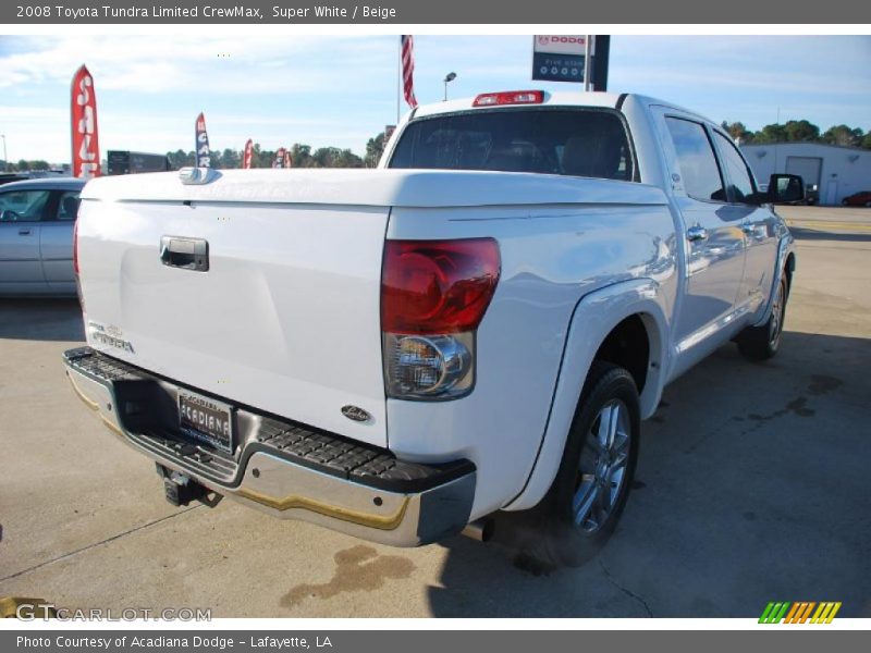Super White / Beige 2008 Toyota Tundra Limited CrewMax
