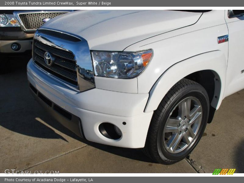 Super White / Beige 2008 Toyota Tundra Limited CrewMax