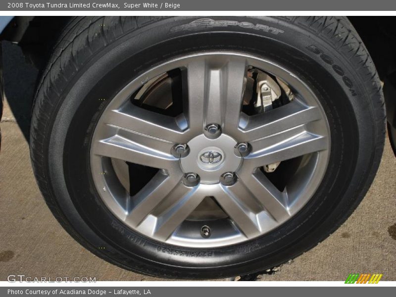 Super White / Beige 2008 Toyota Tundra Limited CrewMax