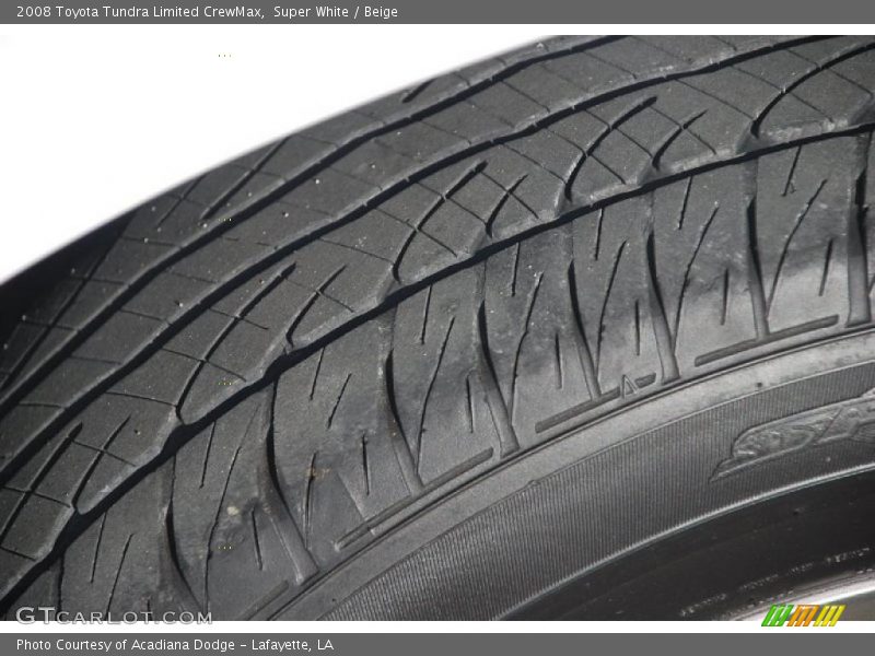 Super White / Beige 2008 Toyota Tundra Limited CrewMax