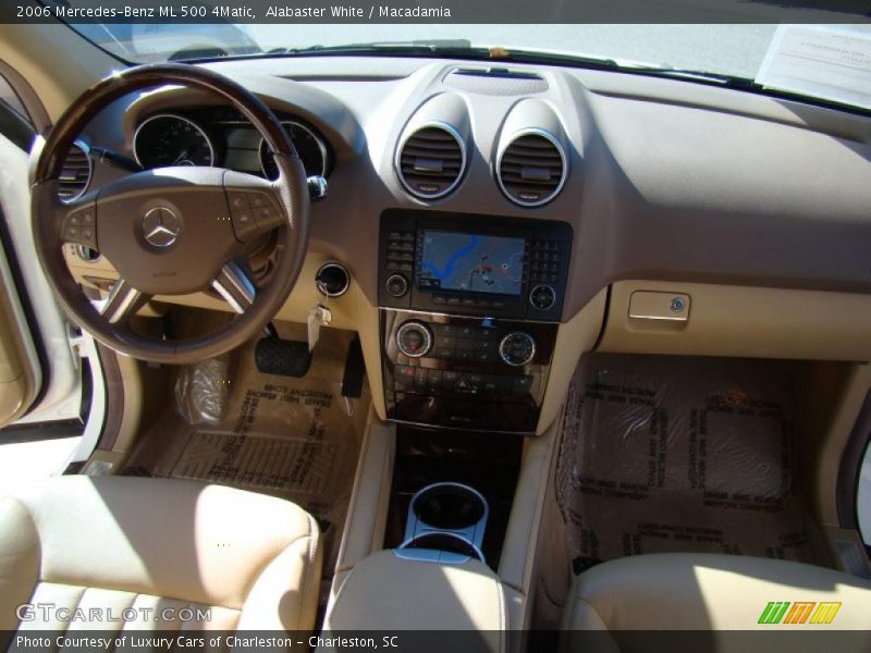 Alabaster White / Macadamia 2006 Mercedes-Benz ML 500 4Matic