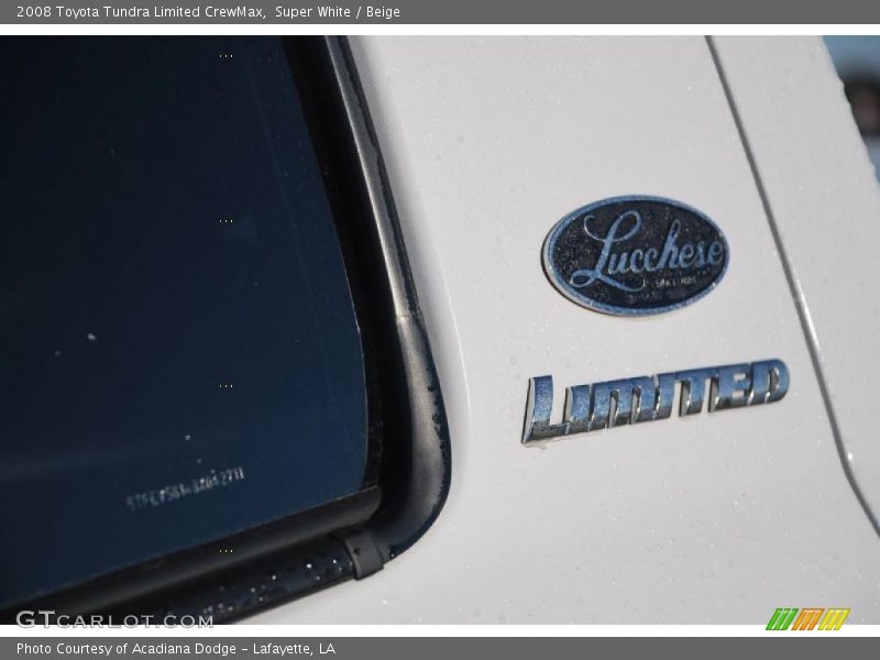 Super White / Beige 2008 Toyota Tundra Limited CrewMax