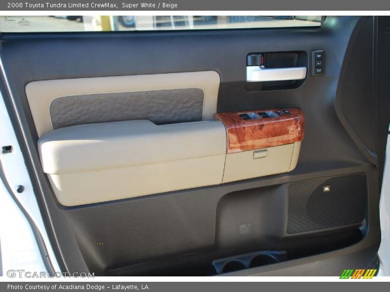 Super White / Beige 2008 Toyota Tundra Limited CrewMax