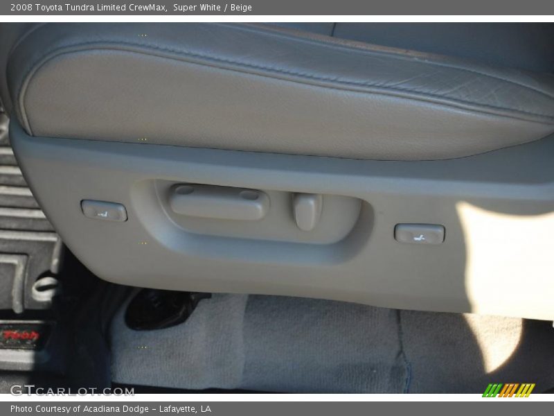 Super White / Beige 2008 Toyota Tundra Limited CrewMax