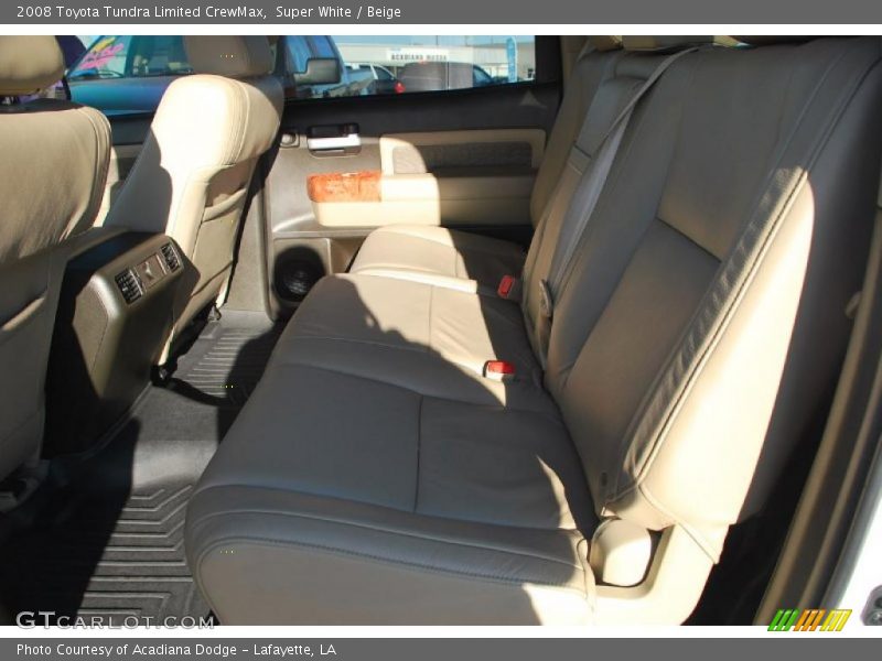 Super White / Beige 2008 Toyota Tundra Limited CrewMax