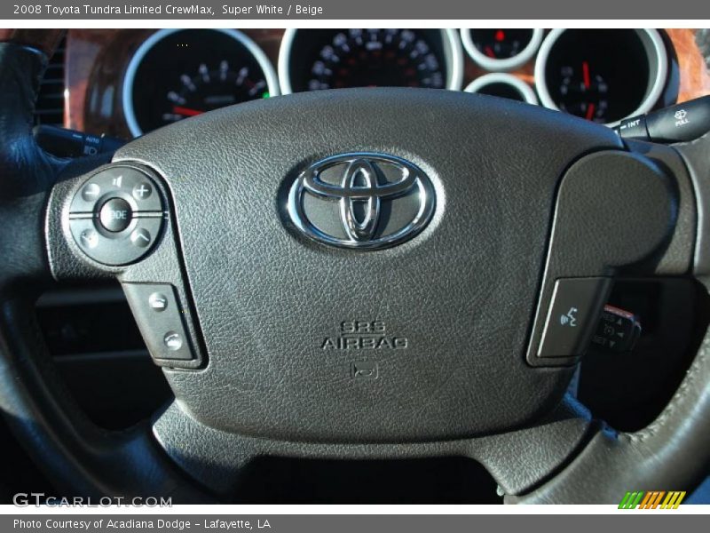 Super White / Beige 2008 Toyota Tundra Limited CrewMax