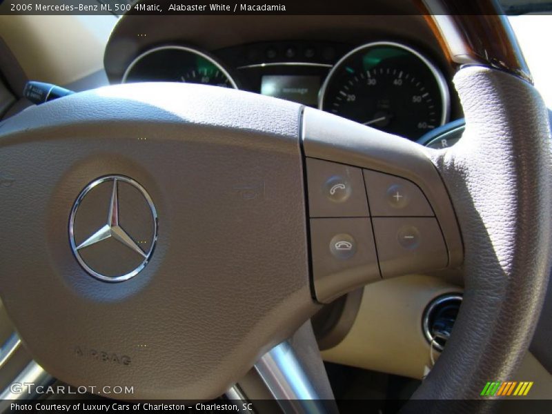 Alabaster White / Macadamia 2006 Mercedes-Benz ML 500 4Matic