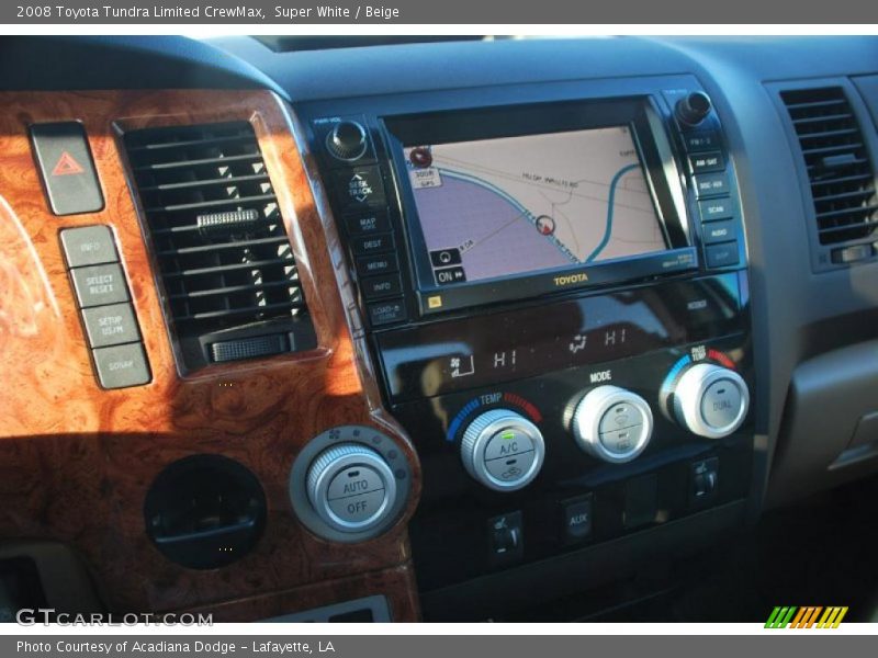 Super White / Beige 2008 Toyota Tundra Limited CrewMax