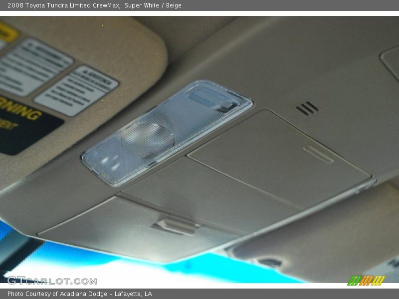 Super White / Beige 2008 Toyota Tundra Limited CrewMax