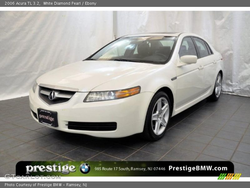 White Diamond Pearl / Ebony 2006 Acura TL 3.2