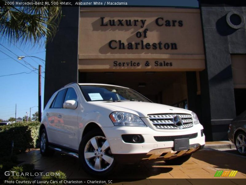 Alabaster White / Macadamia 2006 Mercedes-Benz ML 500 4Matic