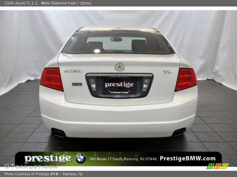 White Diamond Pearl / Ebony 2006 Acura TL 3.2
