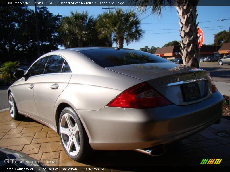 Desert Silver Metallic / Cashmere Beige 2006 Mercedes-Benz CLS 500