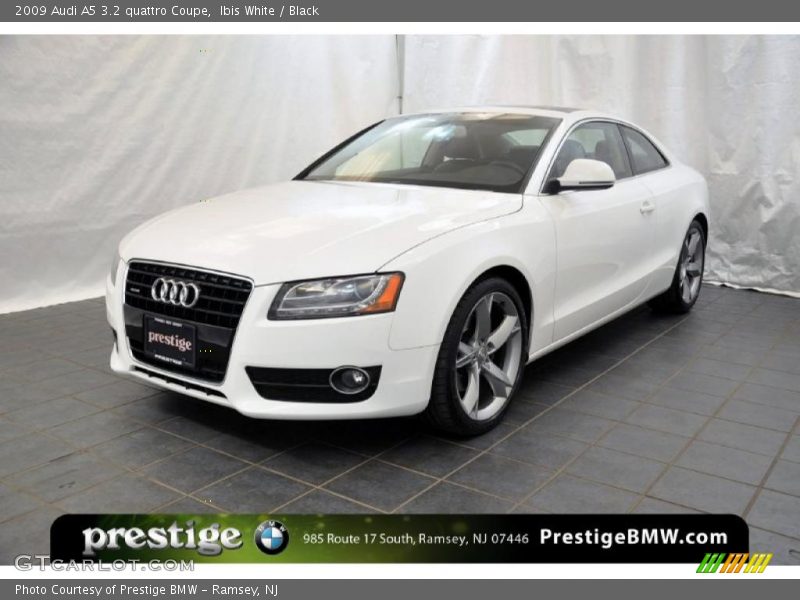 Ibis White / Black 2009 Audi A5 3.2 quattro Coupe