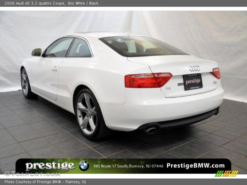 Ibis White / Black 2009 Audi A5 3.2 quattro Coupe