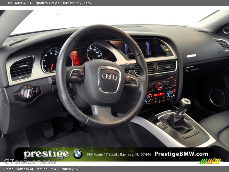 Ibis White / Black 2009 Audi A5 3.2 quattro Coupe