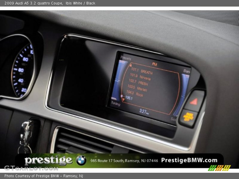 Ibis White / Black 2009 Audi A5 3.2 quattro Coupe