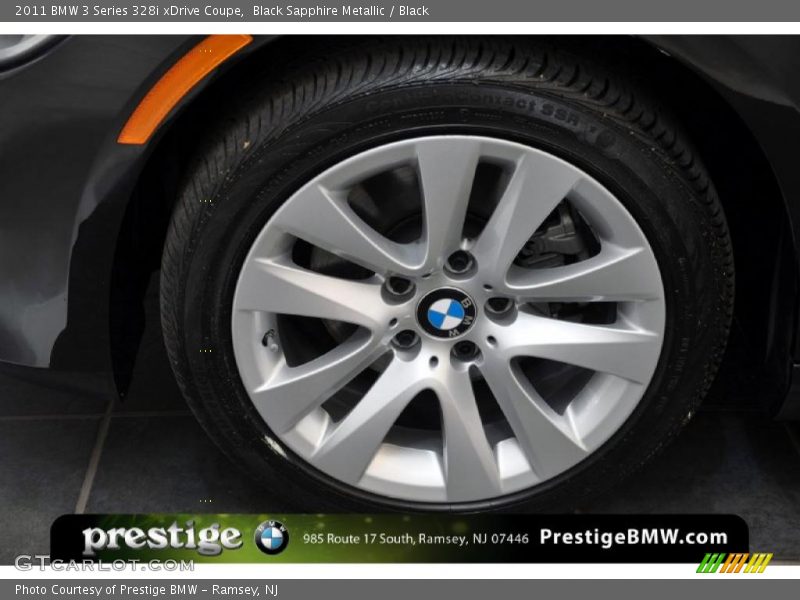 Black Sapphire Metallic / Black 2011 BMW 3 Series 328i xDrive Coupe