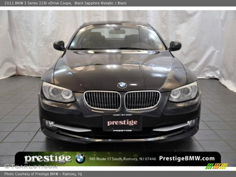 Black Sapphire Metallic / Black 2011 BMW 3 Series 328i xDrive Coupe