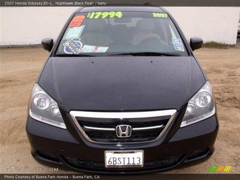Nighthawk Black Pearl / Ivory 2007 Honda Odyssey EX-L