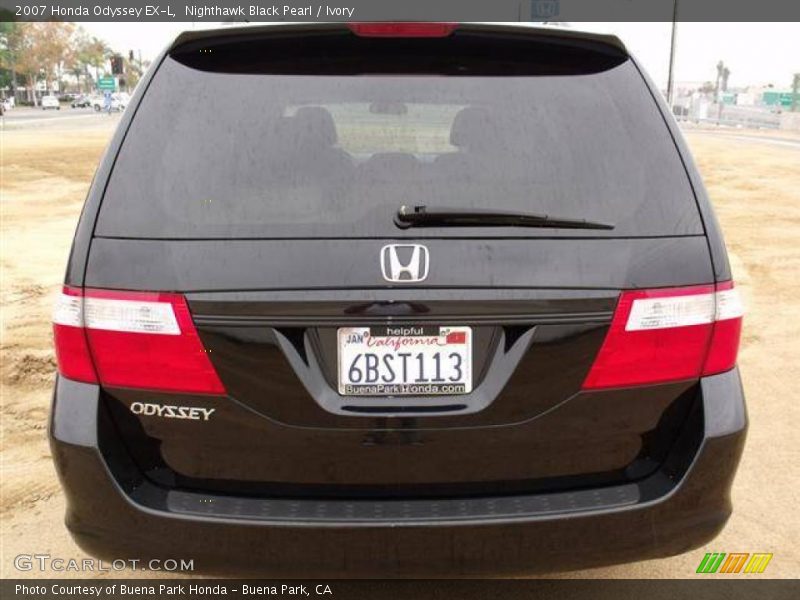 Nighthawk Black Pearl / Ivory 2007 Honda Odyssey EX-L