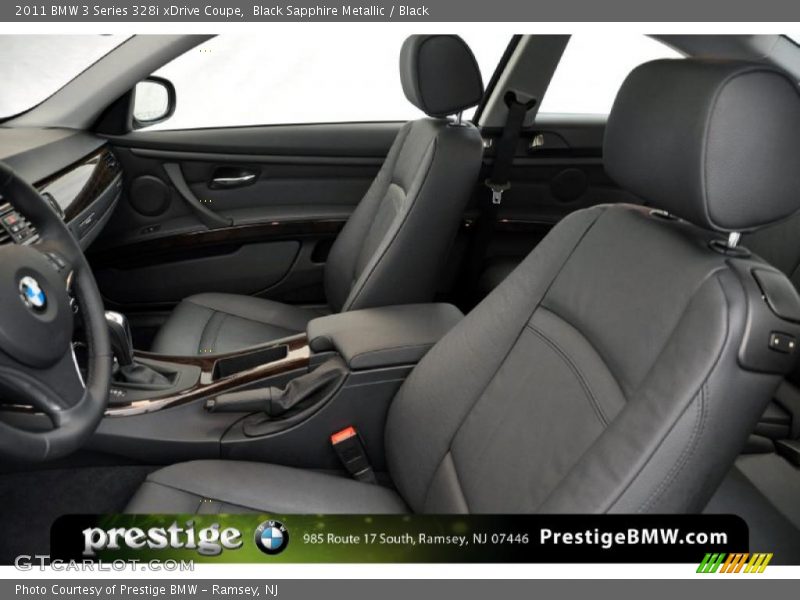 Black Sapphire Metallic / Black 2011 BMW 3 Series 328i xDrive Coupe