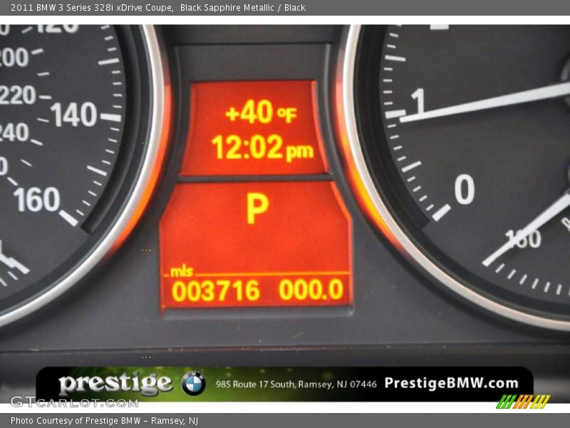 Black Sapphire Metallic / Black 2011 BMW 3 Series 328i xDrive Coupe
