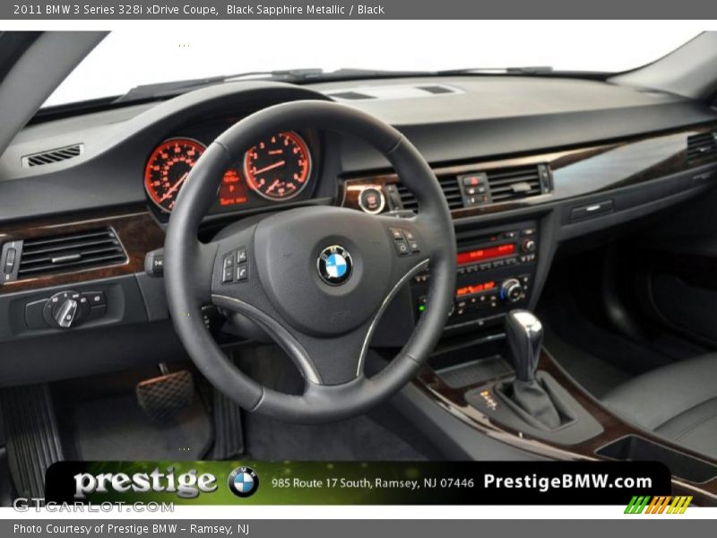 Black Sapphire Metallic / Black 2011 BMW 3 Series 328i xDrive Coupe