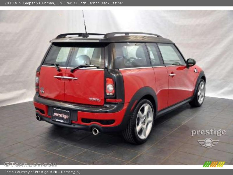 Chili Red / Punch Carbon Black Leather 2010 Mini Cooper S Clubman