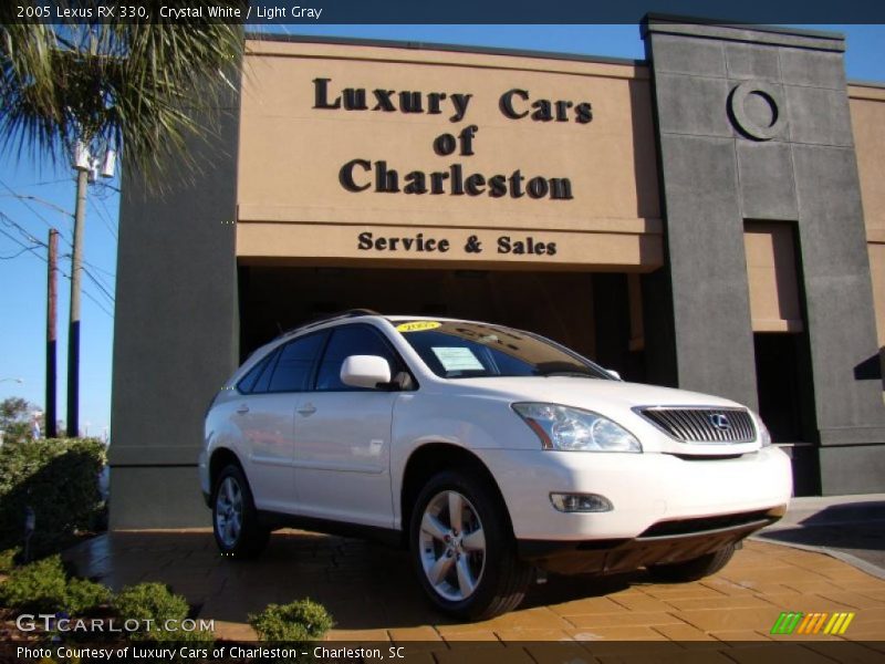 Crystal White / Light Gray 2005 Lexus RX 330
