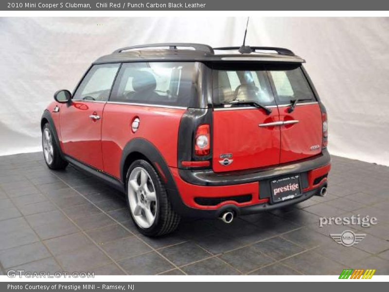 Chili Red / Punch Carbon Black Leather 2010 Mini Cooper S Clubman