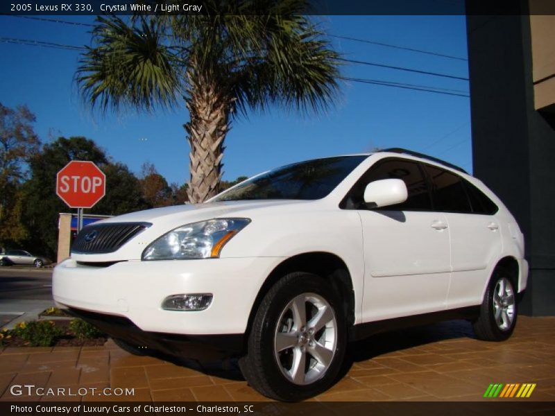 Crystal White / Light Gray 2005 Lexus RX 330