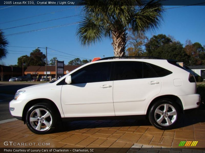 Crystal White / Light Gray 2005 Lexus RX 330