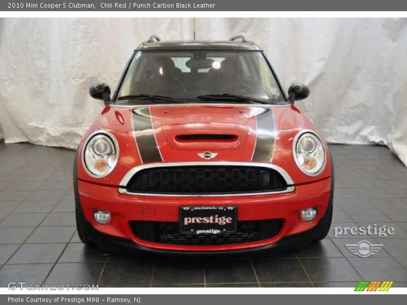 Chili Red / Punch Carbon Black Leather 2010 Mini Cooper S Clubman