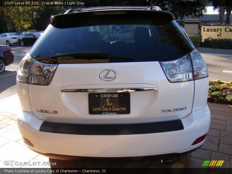 Crystal White / Light Gray 2005 Lexus RX 330