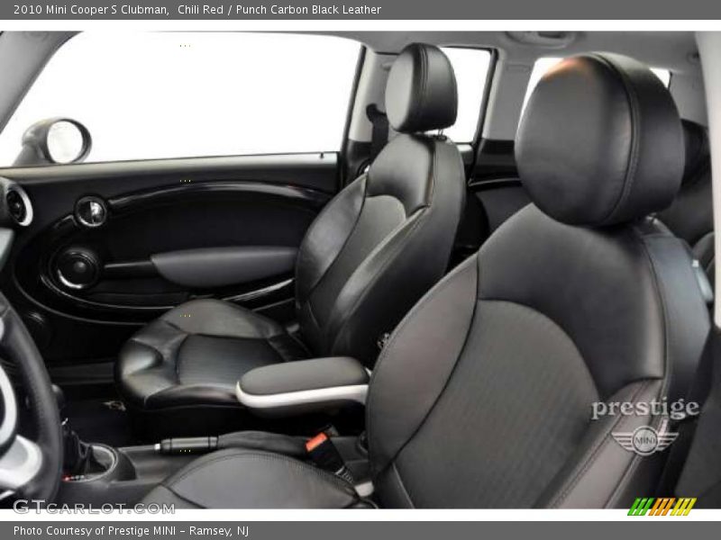 Chili Red / Punch Carbon Black Leather 2010 Mini Cooper S Clubman